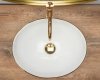 REA - Umywalka ceramiczna nablatowa SOFIA Gold Edge